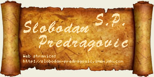 Slobodan Predragović vizit kartica